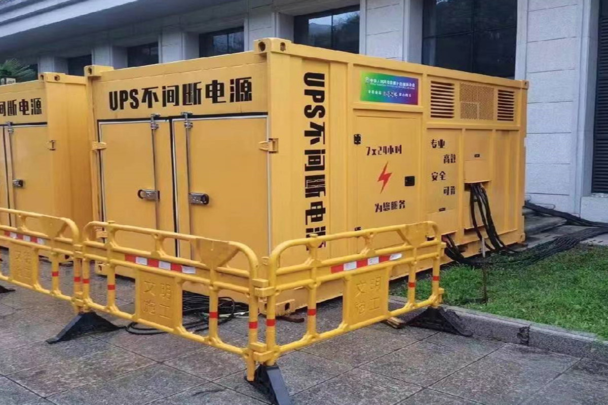 贵州发电机租赁施工现场